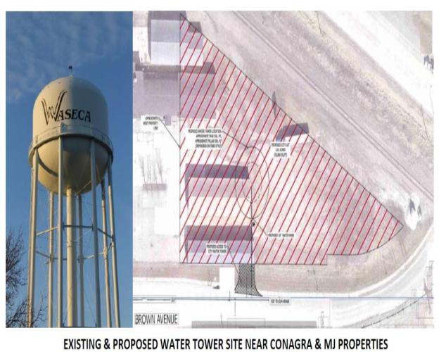 Existing &amp; Proposed Water Tower Site Near Conagra &amp; MJ Properotes